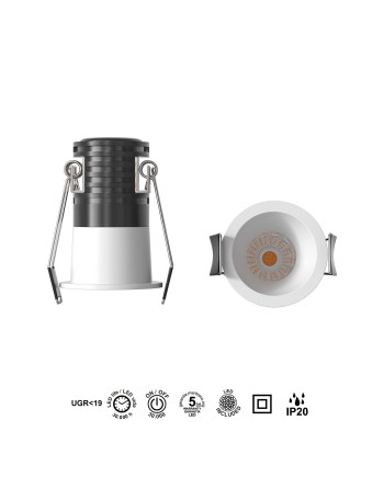 CANE * EMPOTRABLE LED 3W 4000K  BLANCO